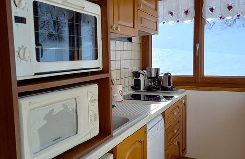 Valloire Apartment | At Riton app. 3 pers. 3 * quiet, close to shops, at the foot of the slopes