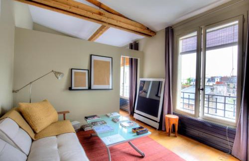 Quartier du Mail Apartment | Atelier, dernier étage bail mobilité Centre paris