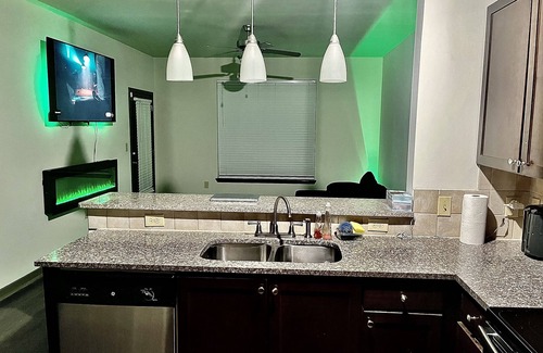 Westside Apartment | Atlanta Chic Urban Retreat Modern Apartment Stunning City Views private balcony