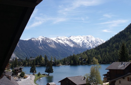 Champex-Lac Apartment | Attic with views of Lake Champex and the mountains, for 4 people