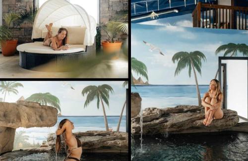 Bryant House | Attitude Adjustment Cabin with hot tub fire pit & indoor pool