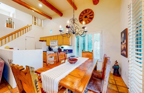 Rancho Villas House | Attractive home with private pool, spa, patio, AC, & W/D - near attractions