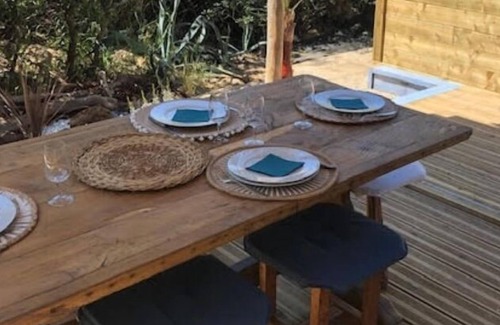 Beziers Ski Chalet | Atypical, set on the beach with direct access, swimming pool, barbecue, pets allowed