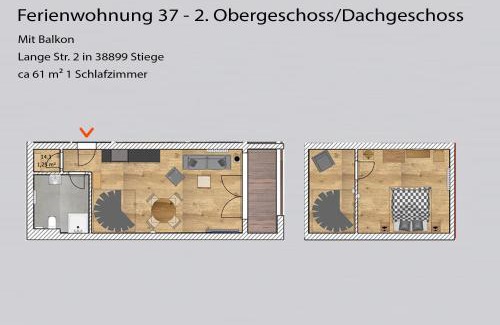 Stiege Apartment | Auszeit-im-Harz Haus 5 Wohnung 37