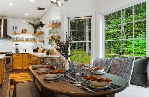 Fairview House | AVL Estate: 5K sq ft, Golf Sim, Speakeasy, Hot Tub, Sauna, Sleeps 20 + 2 pets