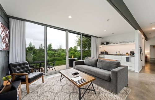 Egg Harbor Apartment | Award Winning Contemporary Flat - Walk to Downtown Egg Harbor - Flats on Church Street #102
