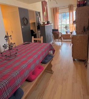 Ax-les-Thermes Apartment | Ax 3 Domaines Plateau de Bonascre Charmant duplex face aux pistes avec terrasse