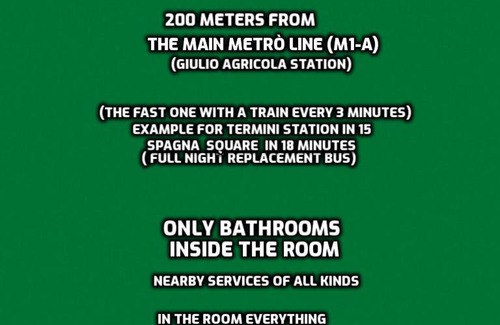 Cinecitta Bed & Breakfast | B&B NEAR METRO' CENTRAL LINE - Only wc in the rooms 15 Minutes to Termini Station 20 to Spagna square - In the Night Bus