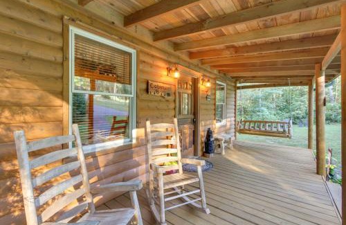 Cosby House | Backyard and Porch Rural Cosby Log Cabin!