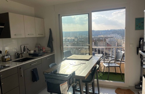 Prince–Marmottan Apartment | Balcony, 2 bedrooms, 4 people, Eiffel Tower view, next to Roland Garros & Metro