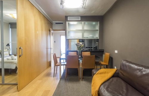 el Fort Pienc Apartment | Barcelona Center Flat: Shared Rooftop Pool for 8