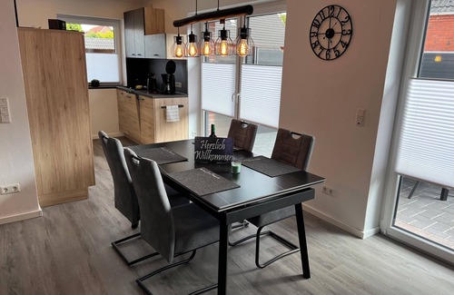 Pewsum House | Barrier-free vacation home with sun terrace, wallbox, family-friendly, new build
