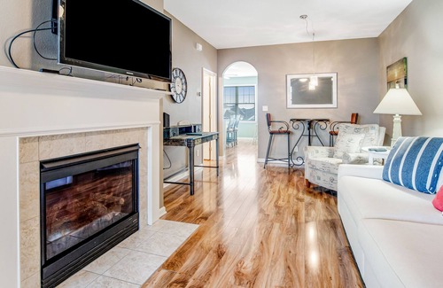 Sun Ridge House | Bayside Resort townhouse with fireplace, pool, basketball, and tennis court