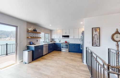 Bay City House | Bayview home w/a deck overlooking the locally famous Ghost Hole fishing spot