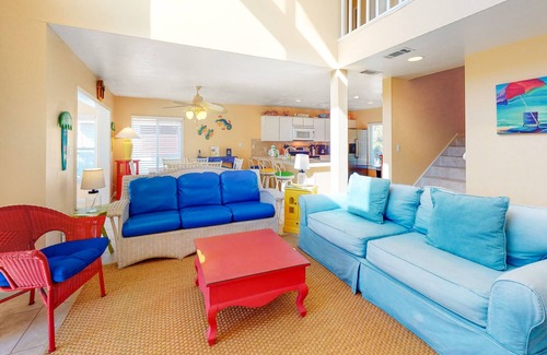 Plantation House | Beach Across the Street! Dog-Friendly Home w/ Private Pool, AC, WiFi & Games!