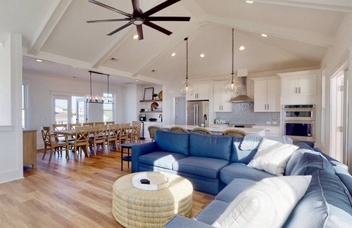 Bald Head Island House | Beach Bliss - New Luxury Beach House, Ocean Views, Near Beach, 2 Decks, Both Clubs, Gourmet Kitchen