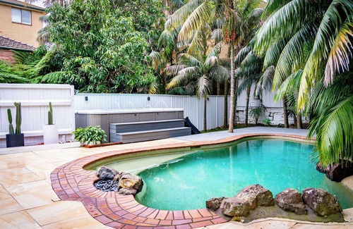 Bondi House | Beach Family Holiday at our Coastal Zen Oasis with a Saltwater Pool & Hot Tub