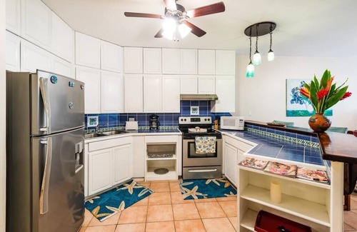 Playa Langosta Apartment | Beachfront condo with full kitchen and just steps to the beach!