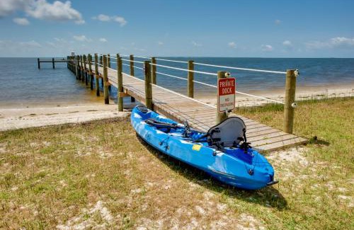 Carrabelle House | Beachfront Cottage with Dock on Florida Gulf Coast