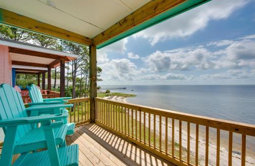 Carrabelle House | Beachfront Cottage with Dock on Florida Gulf Coast