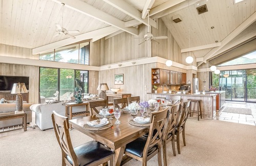 Anahola House | Beachfront estate with ocean views, private hot tub, beach gear & enclosed yard