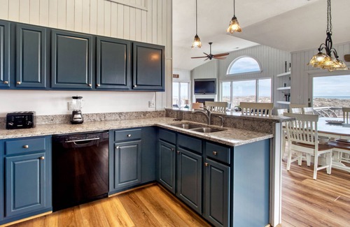 Waves House | Beachfront getaway with ocean views, private pool, hot tub, bar, deck & foosball