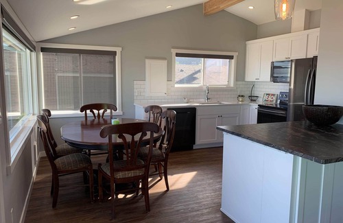 Camano Island House | Beachfront home with kayaks, SUP, firepit, great deck, AC and more!