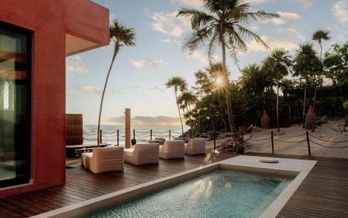 Zona Hotelera House | Beachfront Oasis - Yoga Deck - Jacuzzi - 25M Pool