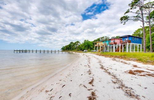 Carrabelle House | Beachfront Retreat with Dock in Lanark Village!
