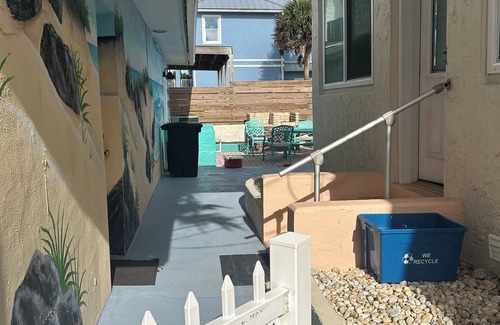 Flagler Beach House | Beachfront Spanish Style Landmark 3 Bedroom 2 bath House