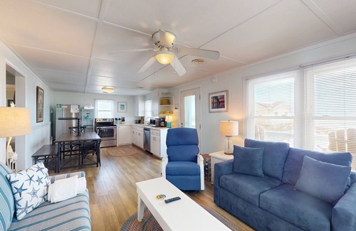 North Topsail Beach House | Beachfront dog-friendly home with beach access & views, and private hot tub