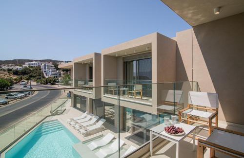 Ammoudara Villa | Beachfront Villa Edem Dedicated Beach Space - Heated Pool