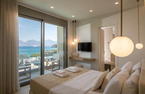 Ammoudara Villa | Beachfront Villa Edem Dedicated Beach Space - Heated Pool