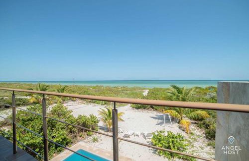 Progreso Municipality House | Beachfront Villas with Private Pool Steps to the Sea!