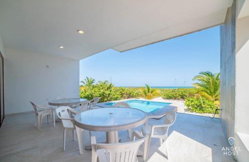 Progreso Municipality House | Beachfront Villas with Private Pool Steps to the Sea!
