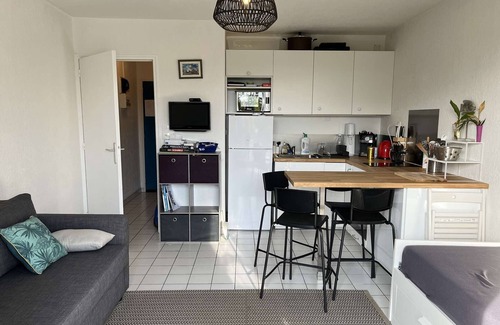 La Gueriniere Apartment | Beachside Studio with Garden, BBQ, and Near Cycling Path