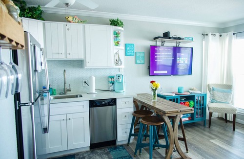 Galveston Condo | Beachside/Top Flr/Sunrise-Ocean Views/Prvt Beach Access/Pool/W&D/Parking Garage