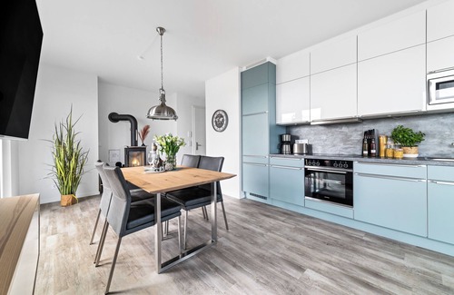 Olpenitz Apartment | "BeachViewFour": Holiday apartment right on the beach with sauna, balcony & Baltic Sea view