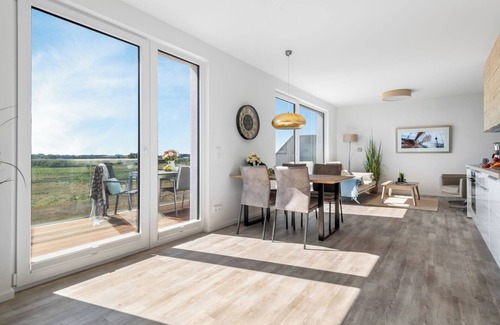 Olpenitz Apartment | "BeachViewThree": Holiday apartment right on the beach with sauna, balcony & Baltic Sea view
