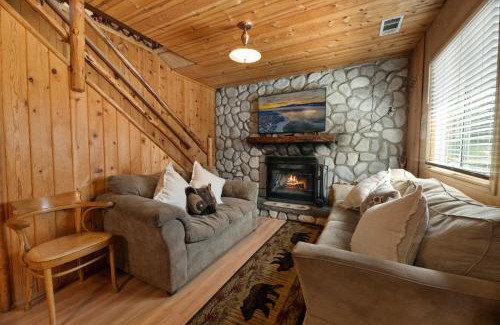Big Bear Lake House | Bear Pause -Walk to lake and Alpine Slides! Beautiful knotty pine interior!
