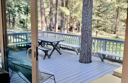 Munds Park Cabin | Bear Treehouse - 1.23 acres of cool pines and walking distance to fun!