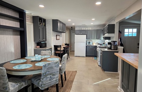 Mystic Island House | Beautifully updated waterfront home great for families & friends +beach badges.