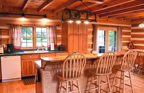 Logan Cabin | Beautiful 12 acre retreat with game room - great for families!