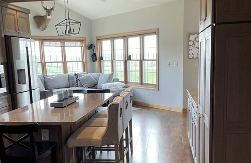 Glenbeulah House | Beautiful 5 bedroom home, secluded on 23 acres of land, with an amazing view.