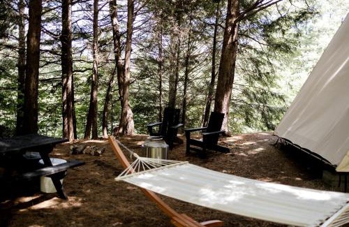 North Woodstock Other | Beautiful A-frame Safari Tent Surrounded by Trees in North Woodstock, New Hampshire
