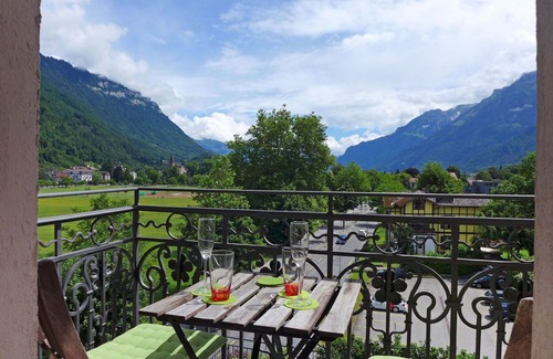 Central Interlaken Apartment | Beautiful apartment for 4 guests with WIFI, TV, balcony, panoramic view and parking