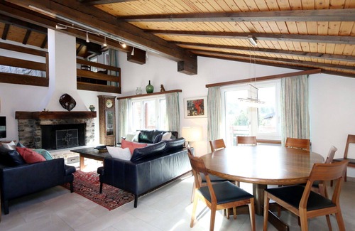 Saas-Fee Apartment | Beautiful apartment for 8 guests with WIFI, TV and balcony