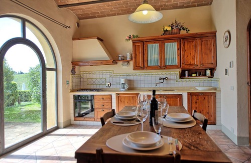 Tavarnelle Val di Pesa Apartment | Beautiful apartment for 4 guests with pool, A/C, WIFI and panoramic view, close to Greve In Chia.