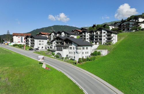 Falera Apartment | Beautiful apartment for 4 guests with pool, WIFI, TV, patio, panoramic view and parking
