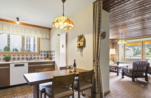 Parpan Apartment | Beautiful apartment for 4 guests with TV and balcony